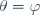 \theta=\varphi